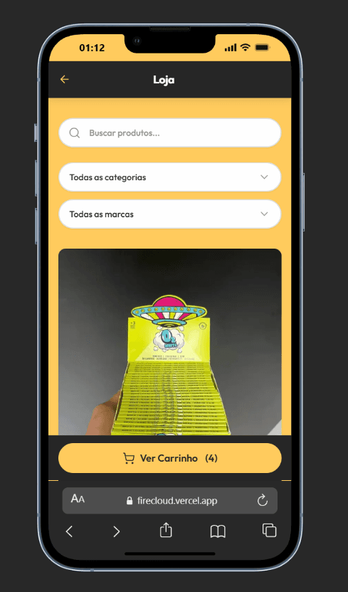 Catálogo de produtos (mobile)