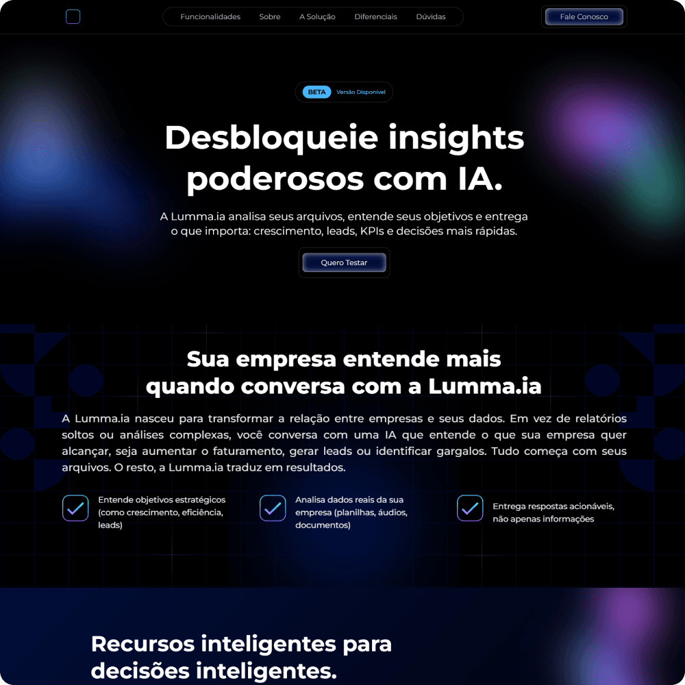 Lumma IA | Inteligência Artificial para Empresas