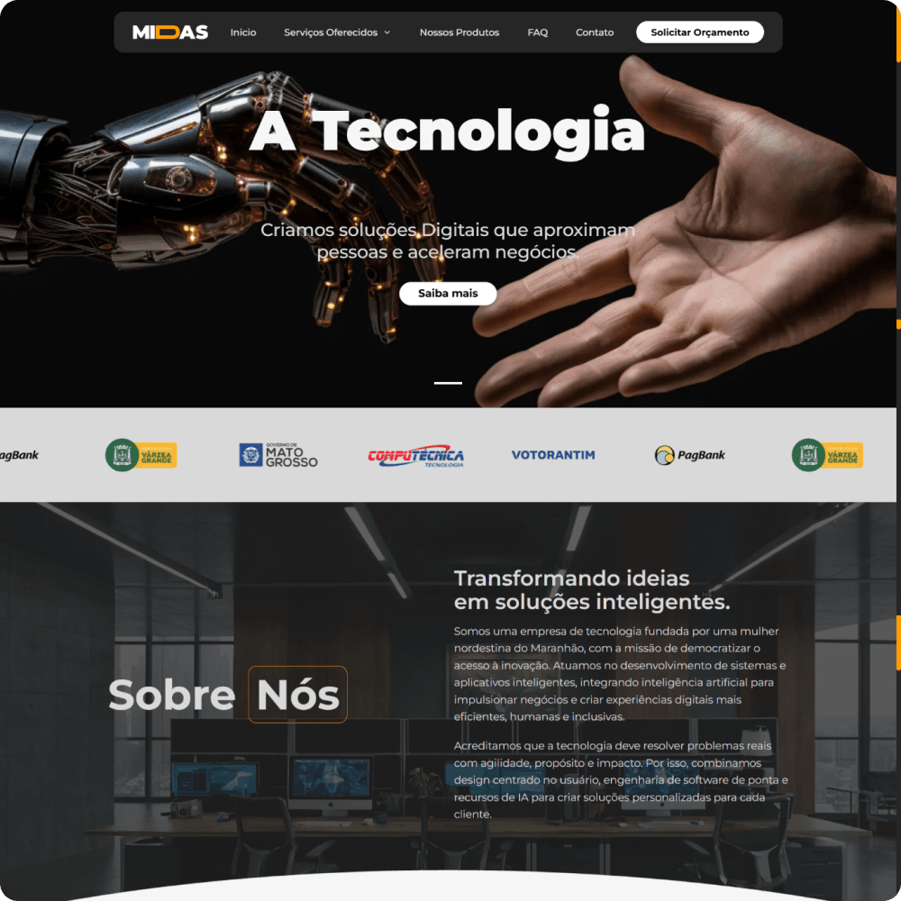 MIDAS Desenvolvimento | Sistemas e Aplicativos Inteligentes com IA